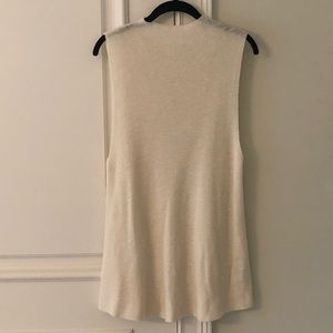 Nordstrom’s Cream Sheer Knit Tank